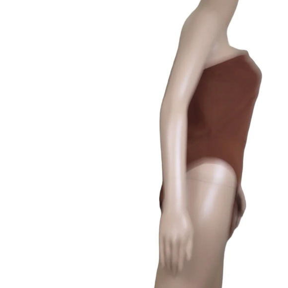 Shein V Neck Open Back Bodysuit Sexy One Piece Bodysuit - Picture 2 of 5